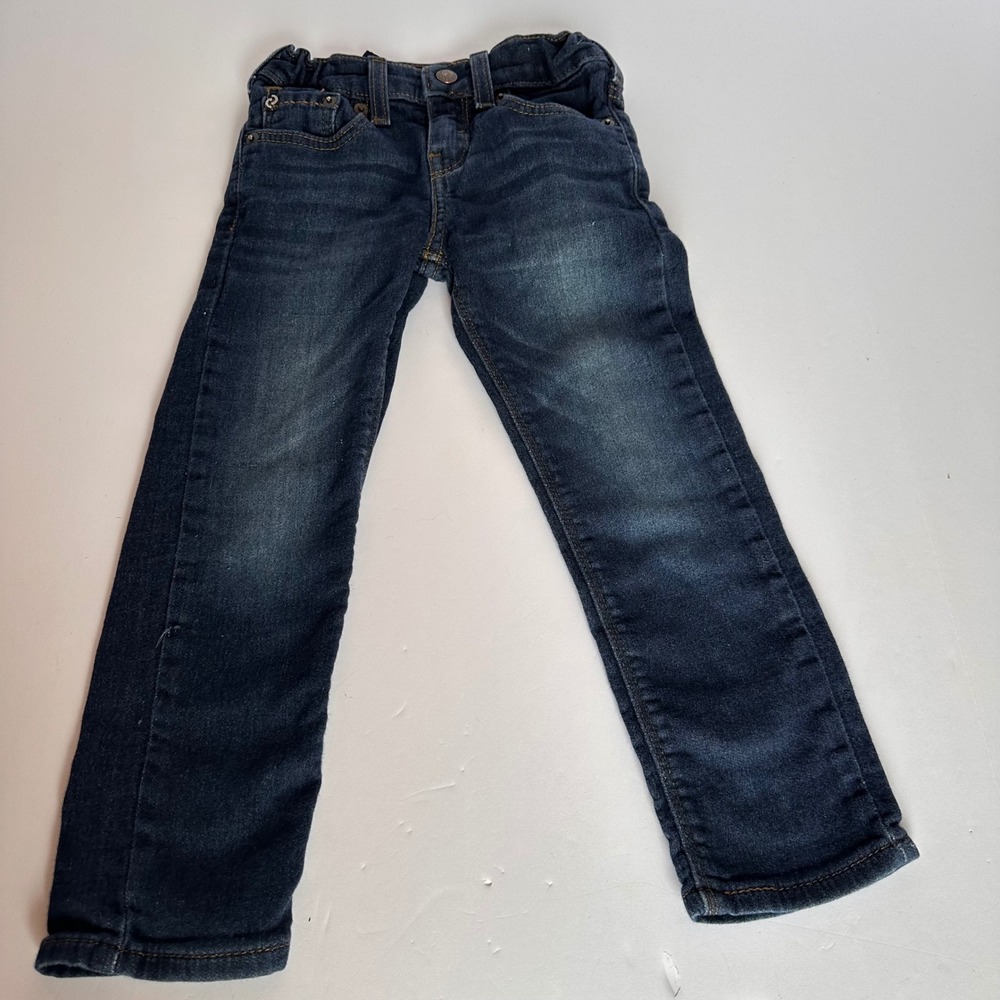 Denizen From Levis Boys Slim Jeans Dark Wash Adjustable Waist Pants‎
